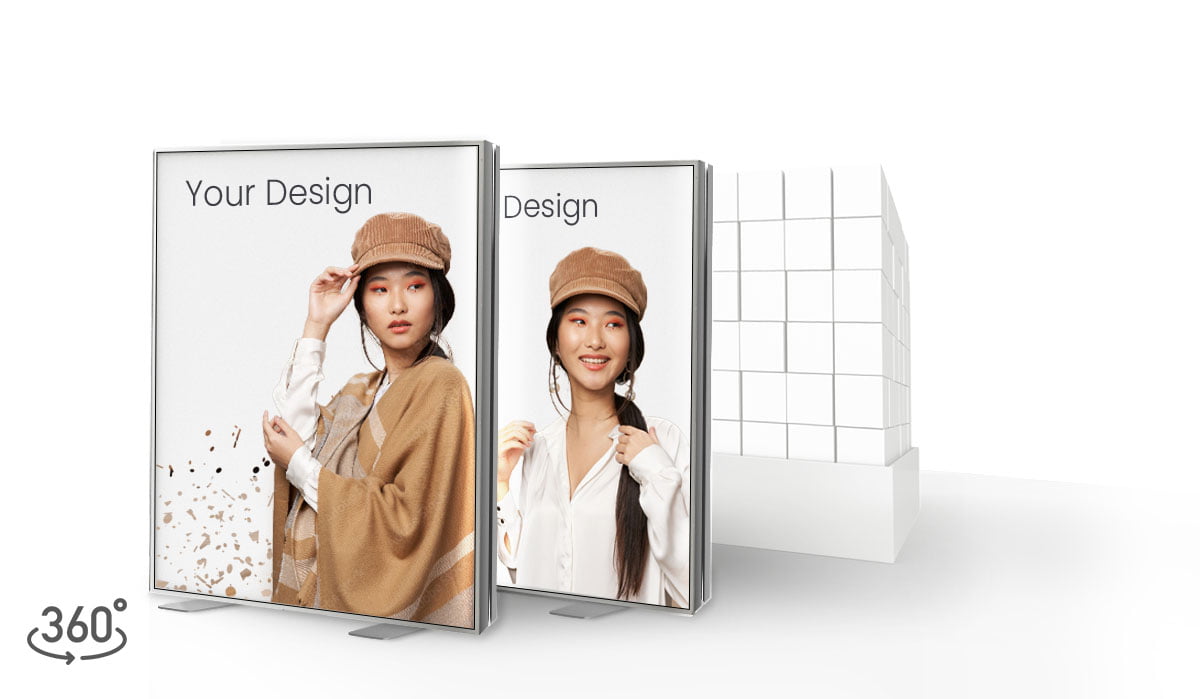 Cadres en alu ZEN Double non-lumineux