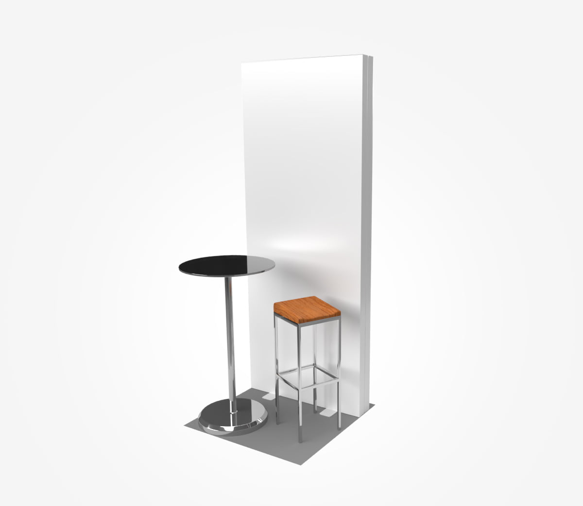 Stand semi-îlot 1 x 1 m