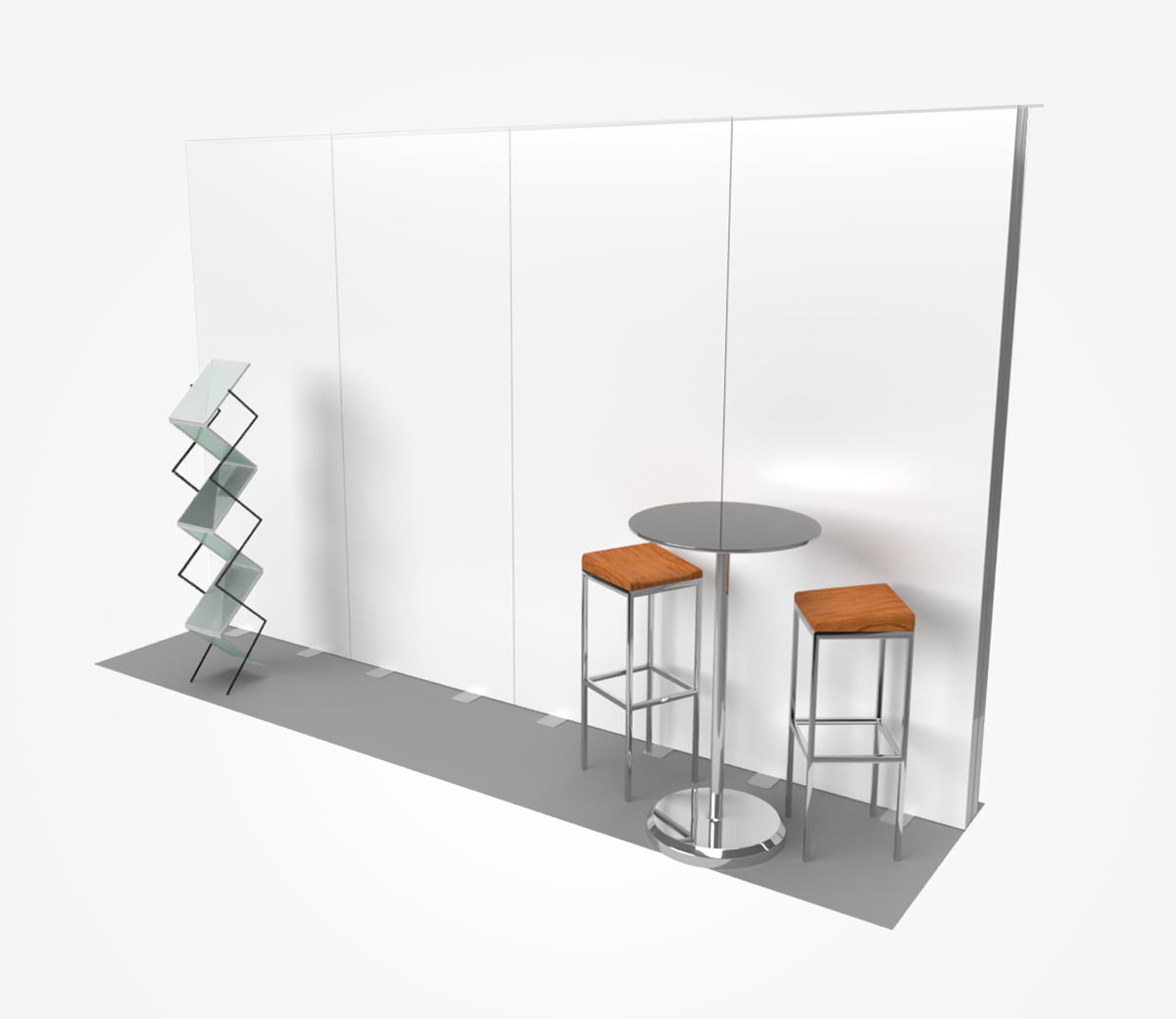 Stand semi-îlot 1 x 4 m